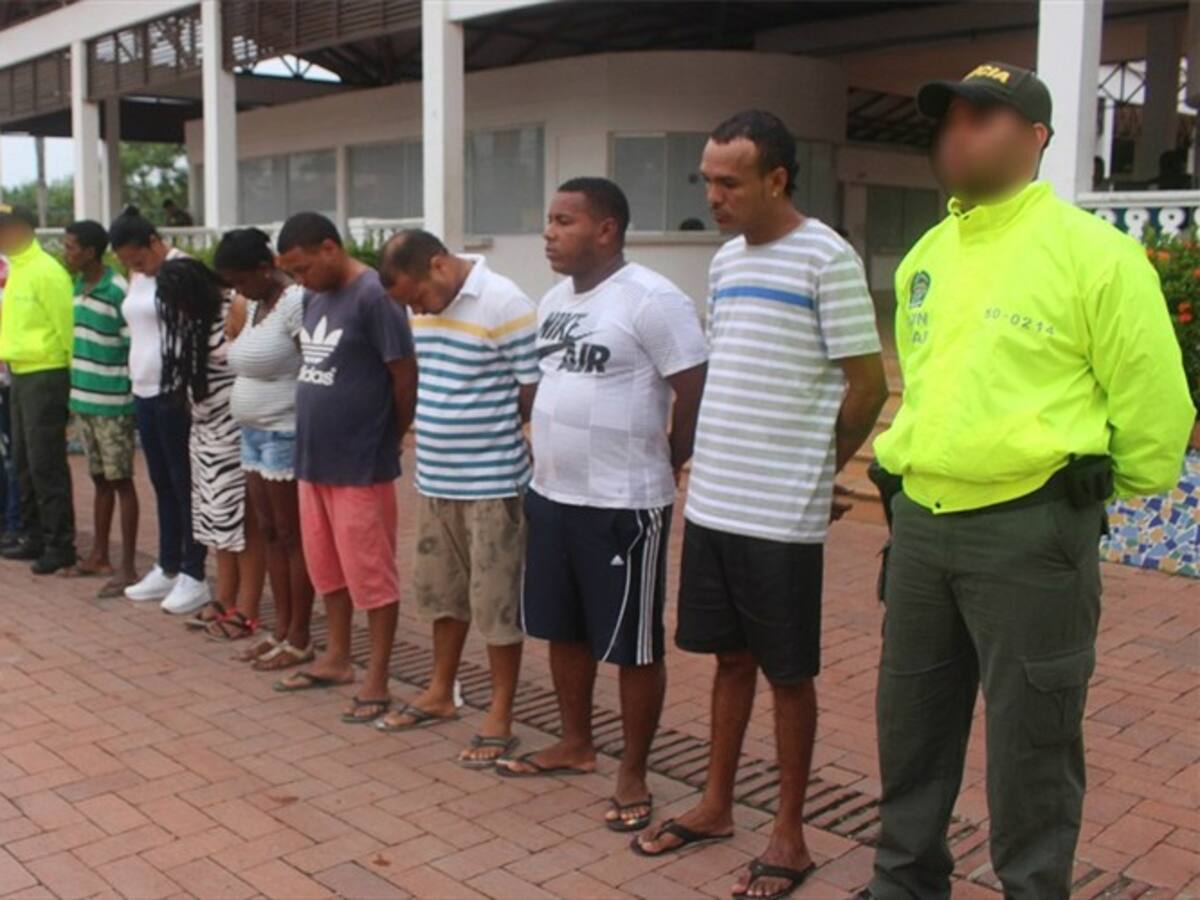 Capturan en Cartagena a 18 miembros de la banda delincuencial 'Los Caciques'
