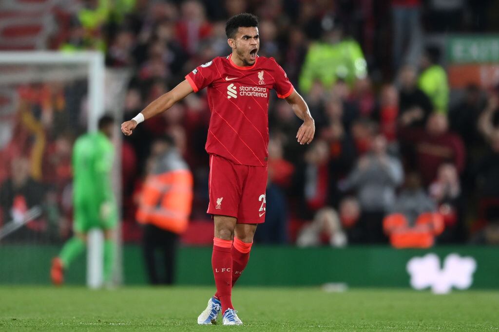 Luis Diaz del Liverpool (Photo by Laurence Griffiths/Getty Images)