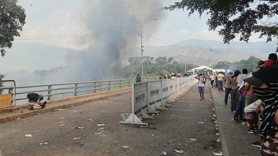 Puente Tienditas en la frontera colombo-venezolana. Foto: Colprensa - Sofía Toscano