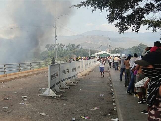 Puente Tienditas en la frontera colombo-venezolana. Foto: Colprensa - Sofía Toscano
