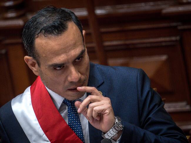 El Presidente de Perú, José Jerí en el Congreso de la República. FOTO: John Reyes Mejía/Getty Images