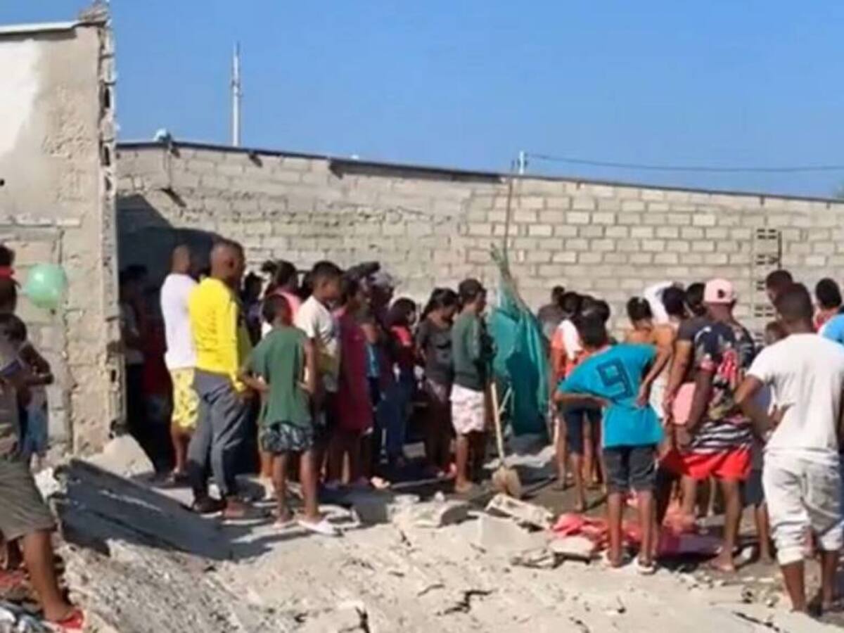 Dos menores murieron luego de que una pared les cayera encima en Tasajera, Magdalena
