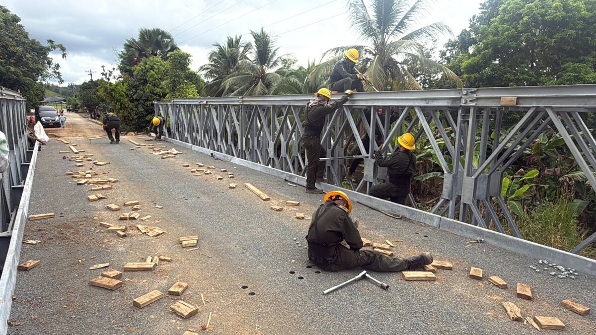 Ejército Nacional restableció conexión vial de 50 comunidades rurales en Tierralta, Córdoba