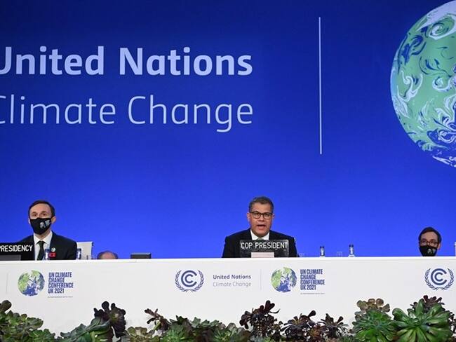 Reunión mundial COP26 para el cambio climático. Foto: Jeff J Mitchell/Getty Images