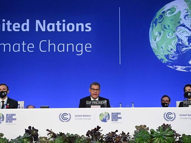 Reunión mundial COP26 para el cambio climático. Foto: Jeff J Mitchell/Getty Images