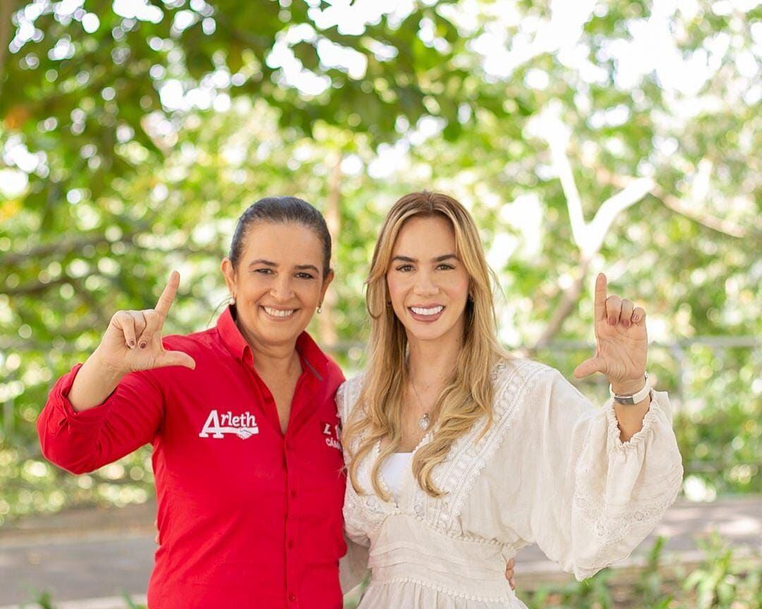 Hermana del candidato Liberal ‘Joche' Tous apoyará a Arleth Casado. Foto: tomada de Twitter @Arleth_Casado