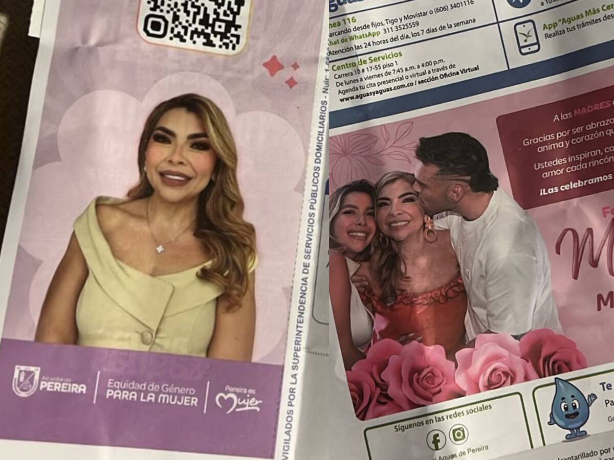 Esposa de alcalde de Pereira, bajo la lupa por presunta campaña política en recibos de agua