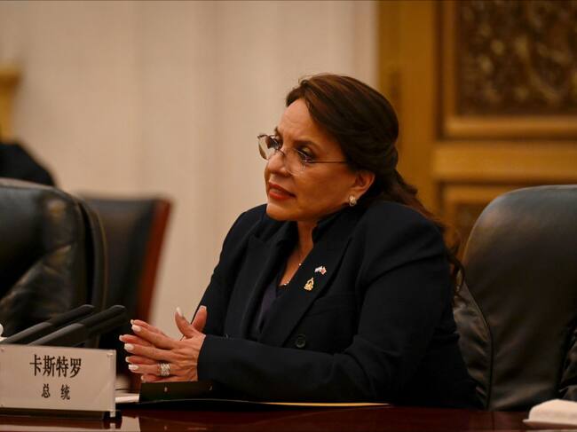Xiomara Castro, presidenta de Honduras. Foto: Jade Gao - Pool/Getty Images.