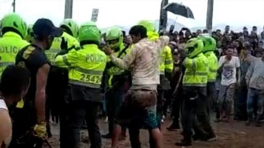 Linchamiento en Bogotá. Foto: Cortesía City TV