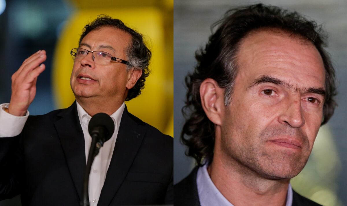 Gustavo Petro y Federico Gutiérrez. Fotos: (Colprensa - Mariano Vimos)