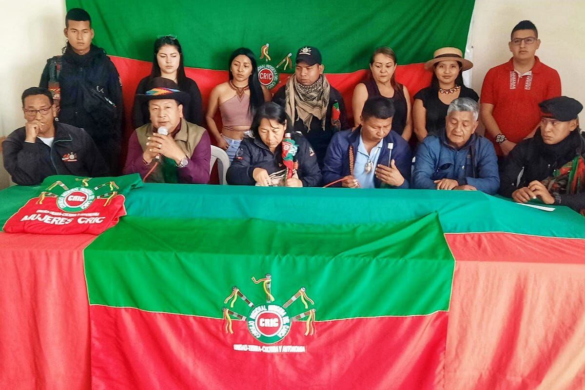 Autoridades del Consejo Regional Indígena del Cauca, Cric. Crédito: Cric. 