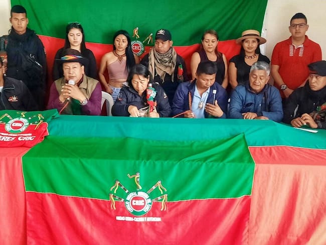 Autoridades del Consejo Regional Indígena del Cauca, Cric. Crédito: Cric. 