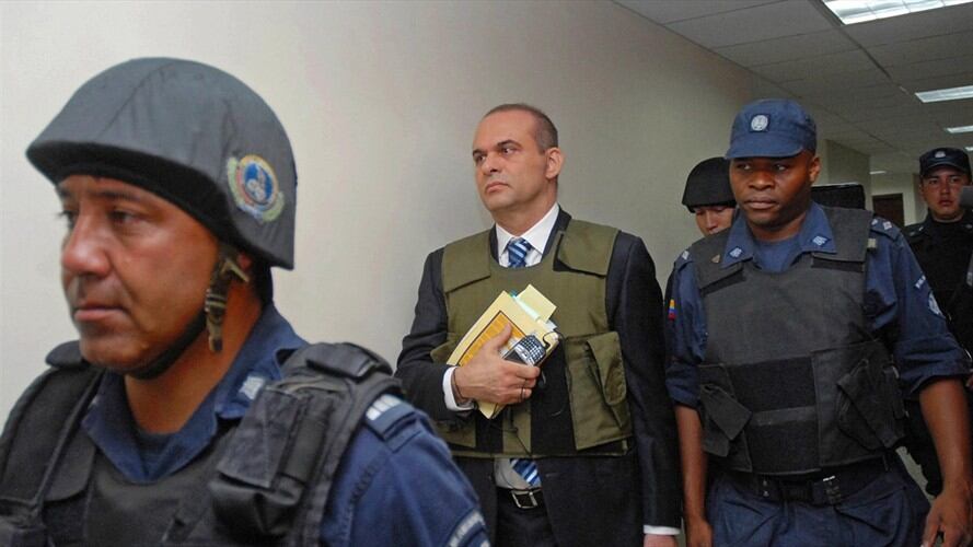 El exjefe paramilitar Salvatore Mancuso fue comandante de las Autodefensas Unidas de Colombia (AUC). Foto: Getty Images / LUIS BENAVIDES