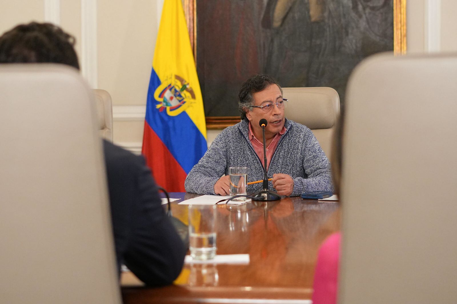 Gustavo Petro en el consejo de ministros de este 3 de marzo de 2025. Foto: suministrada.