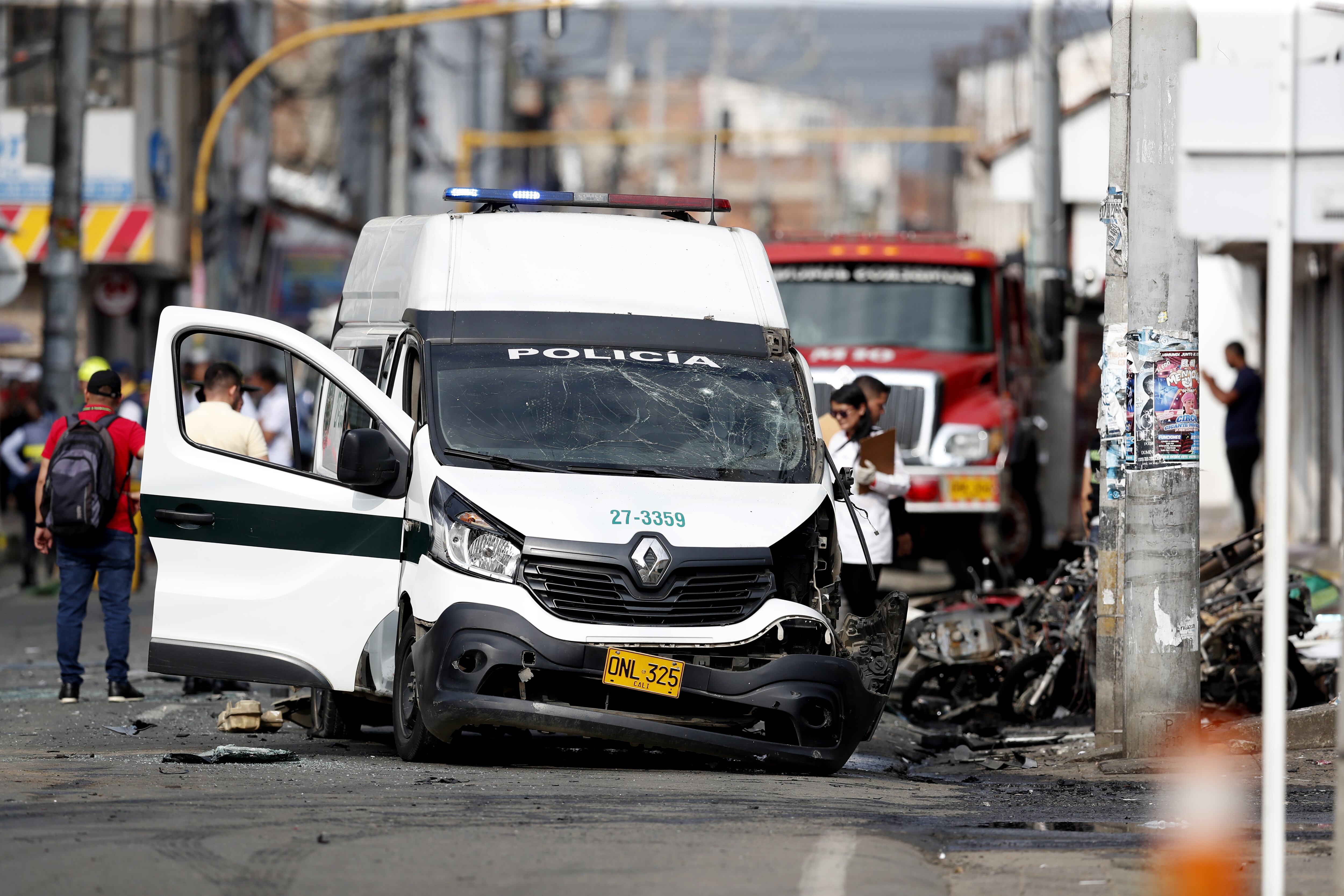 Atentado con motobomba en Jamundí | Foto: EFE