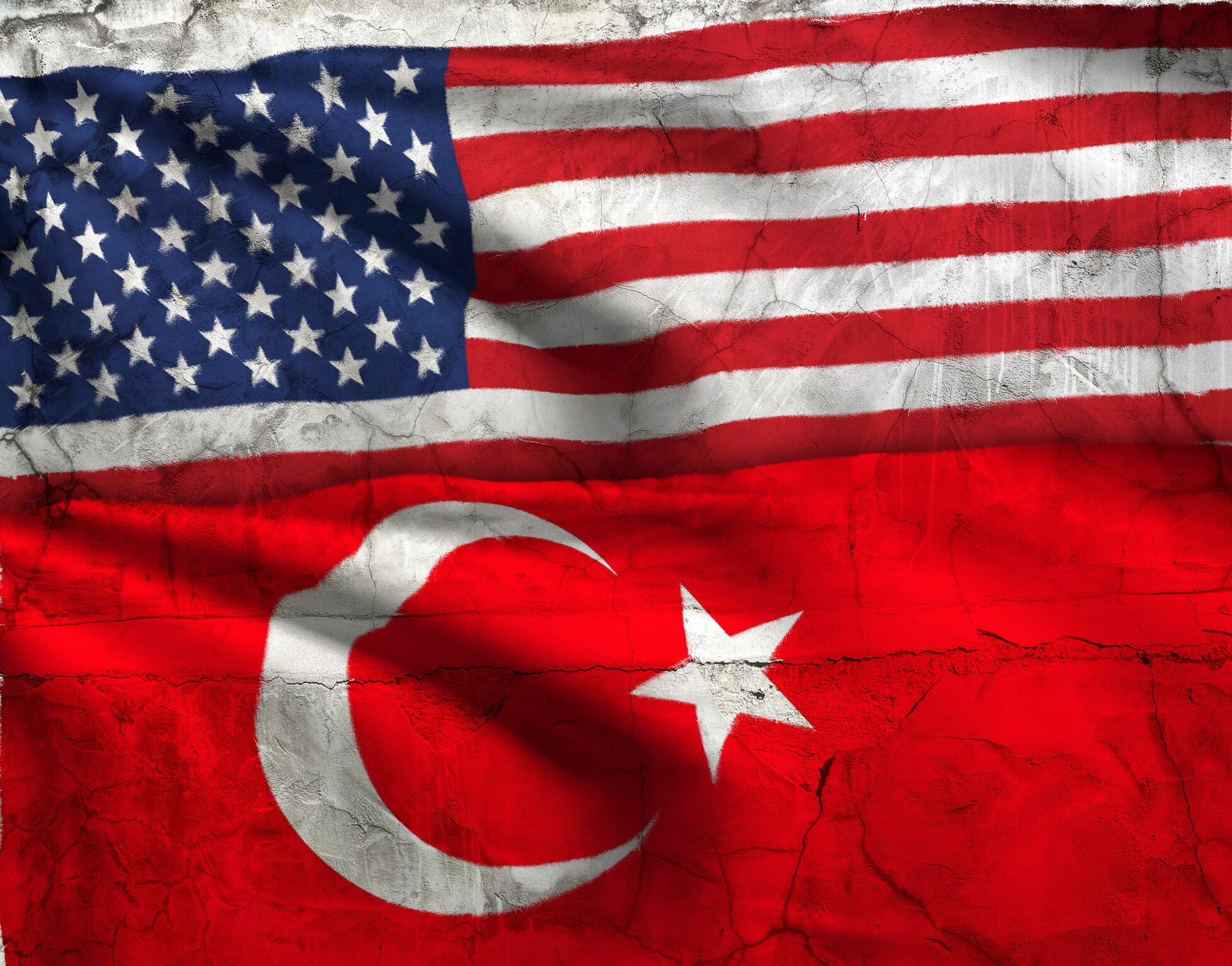 Banderas de Estados Unidos y Turquía imagen de referencia. Foto: Getty Images.