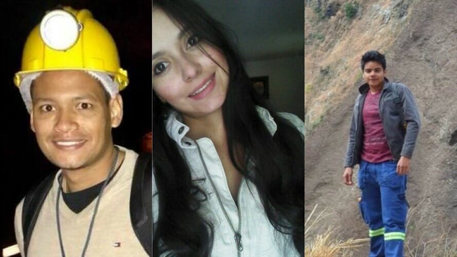 Camilo Andrés Tirado, Laura Alejandra Flórez y Henry Mauricio Martínez, de Continental Gold, fueron asesinados en Antioquia. Foto: Colprensa
