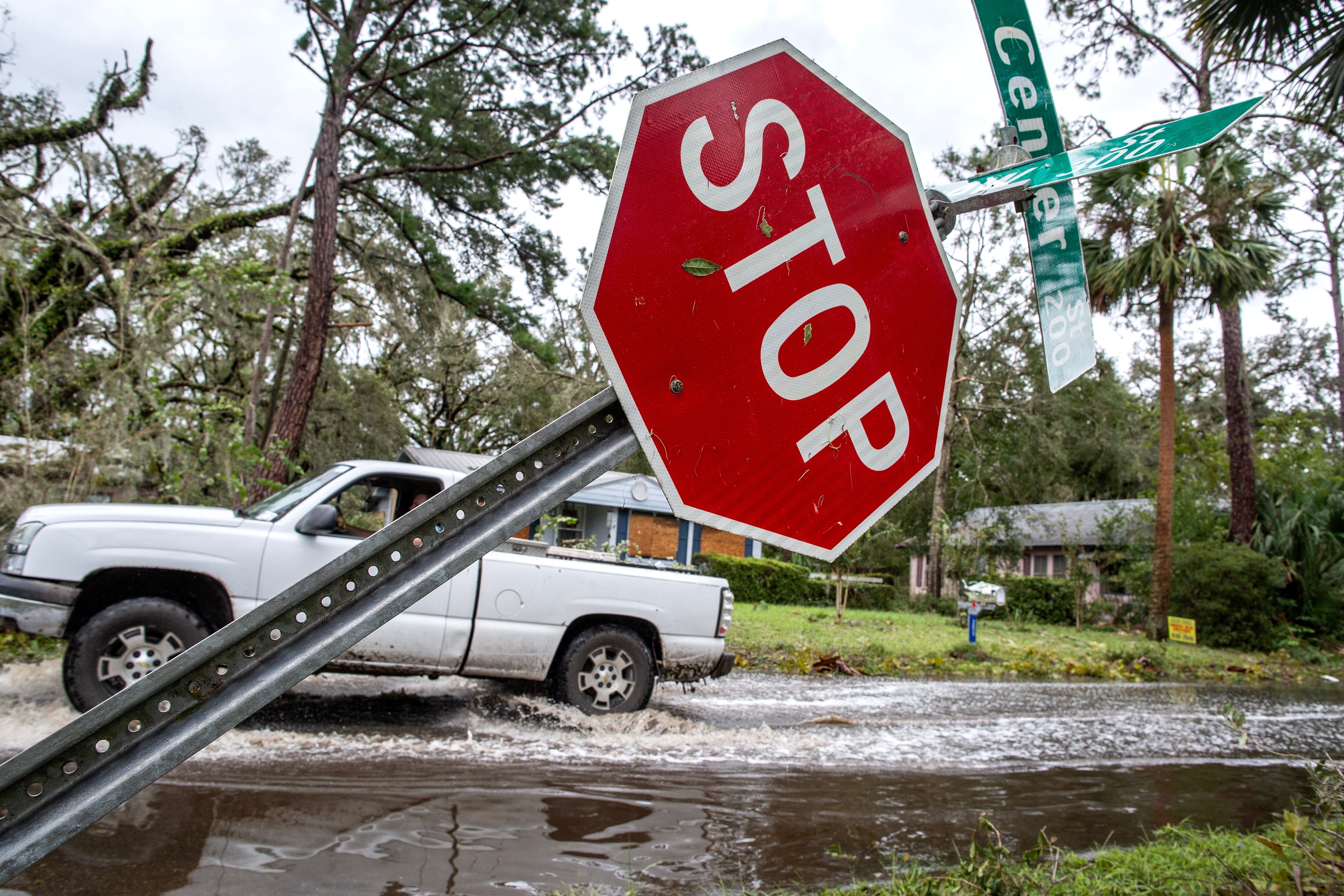 Paso de Huracán Idalia. Agosto de 2023. Foto: EFE/EPA/CRISTOBAL HERRERA-ULASHKEVICH.