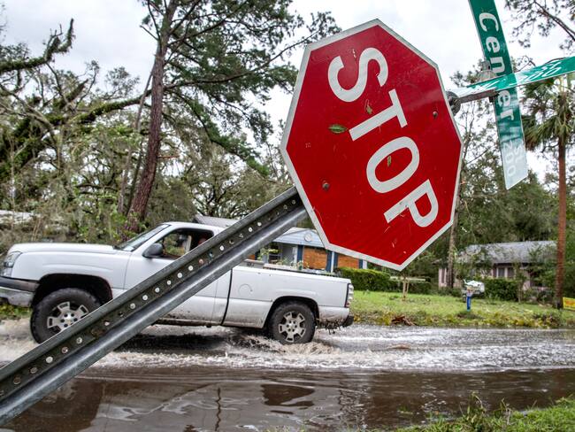 Paso de Huracán Idalia. Agosto de 2023. Foto: EFE/EPA/CRISTOBAL HERRERA-ULASHKEVICH.