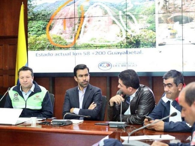 Declaran la calamidad pública en la vía Villavicencio. Foto: Jorge Emilio rey