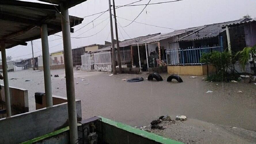 Se están adelantando acciones para evacuar el agua que anega la zona. Foto: Cortesía