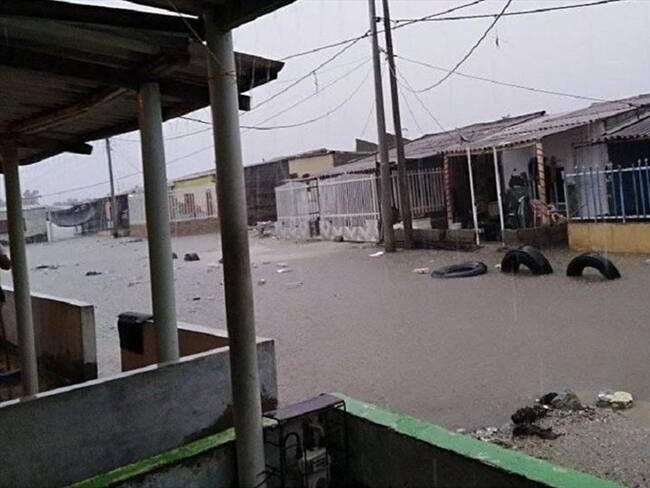Se están adelantando acciones para evacuar el agua que anega la zona. Foto: Cortesía