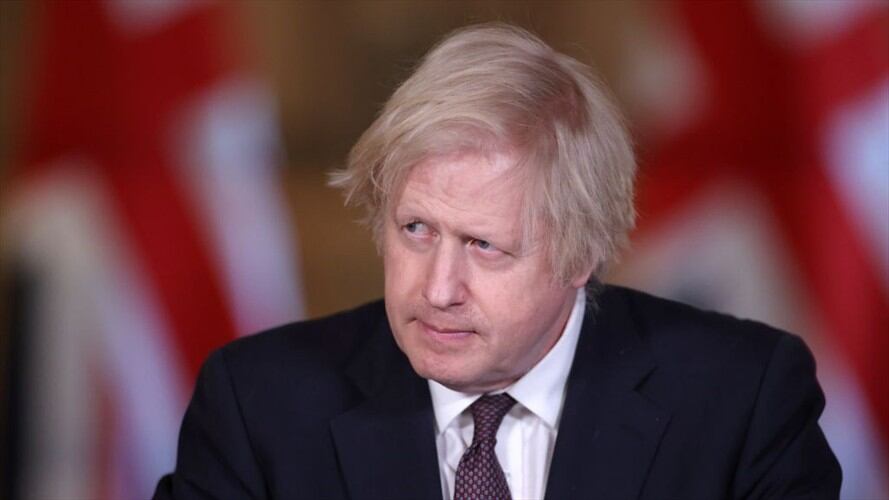 El primer ministro británico, Boris Johnson, rechazó el miércoles las afirmaciones del presidente del Consejo Europeo, Charles Michel. Foto: Hannah McKay - WPA Pool/Getty Images
