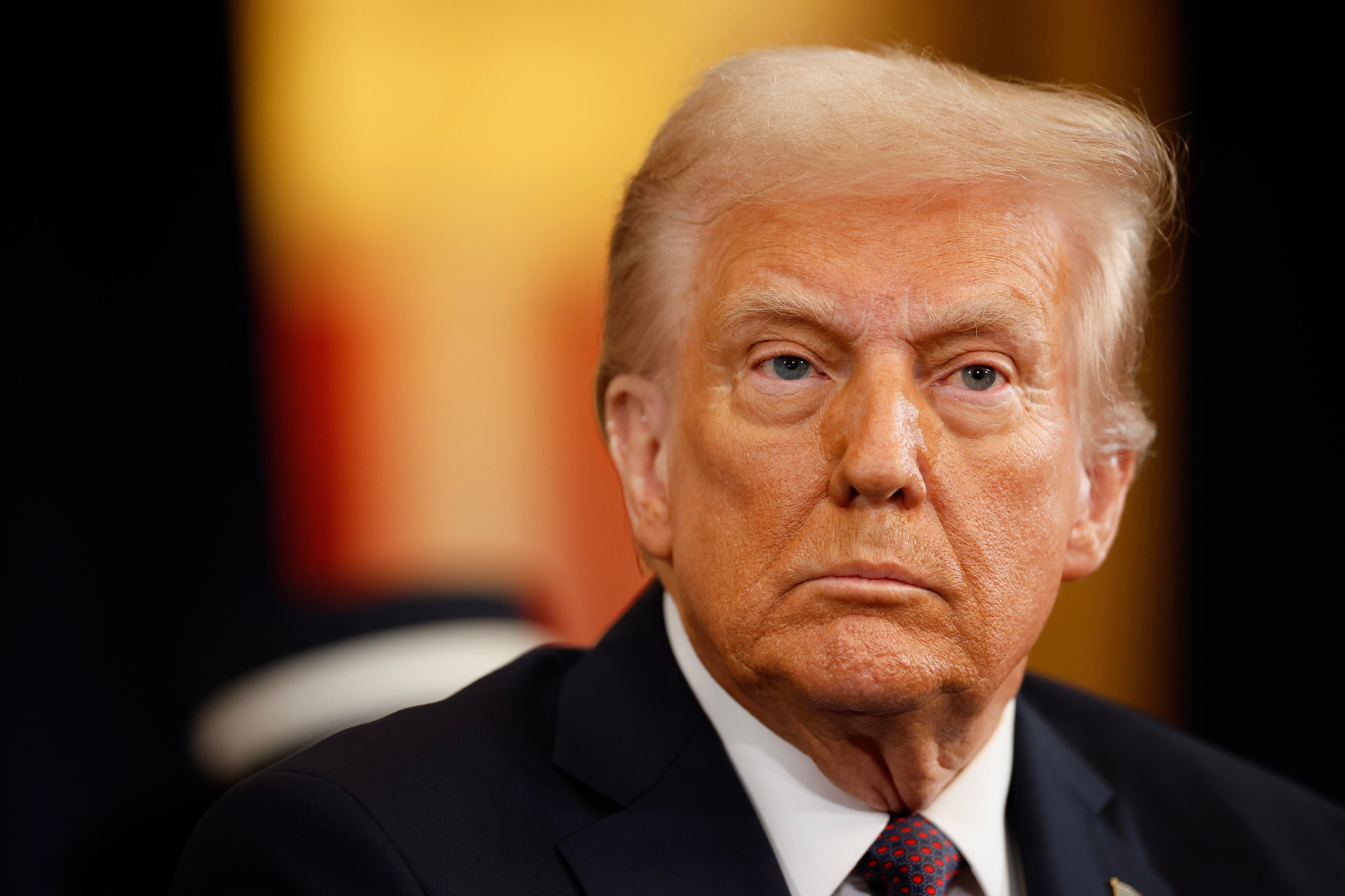 Donald Trump insistió en que petroleras invertirán 100.000 millones de dólares en Venezuela. Foto: EFE/ Chip Somodevilla / POOL