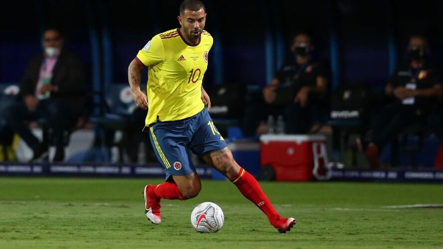 Edwin Cardona, futbolista colombiano. Foto: Getty Images / Edwin Cardona apoya a la Selección Colombia