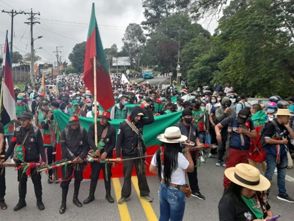 Comunidades indígenas instalaron una carpa humanitaria en Popayán