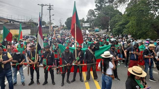 Las comunidades indígenas están concentradas en ciudades como Cali, Bogotá y Popayán . Foto: Cric