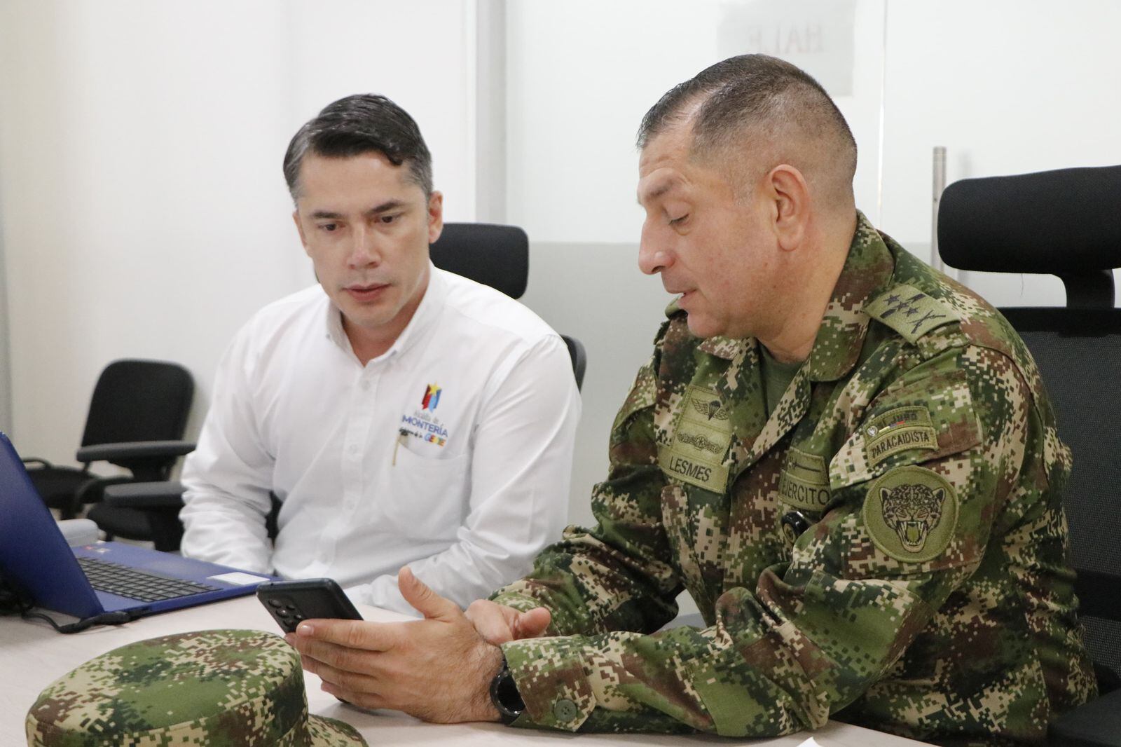 Refuerzan seguridad en la zona rural de Montería de cara a las elecciones regionales. Foto: prensa Alcaldía Montería.