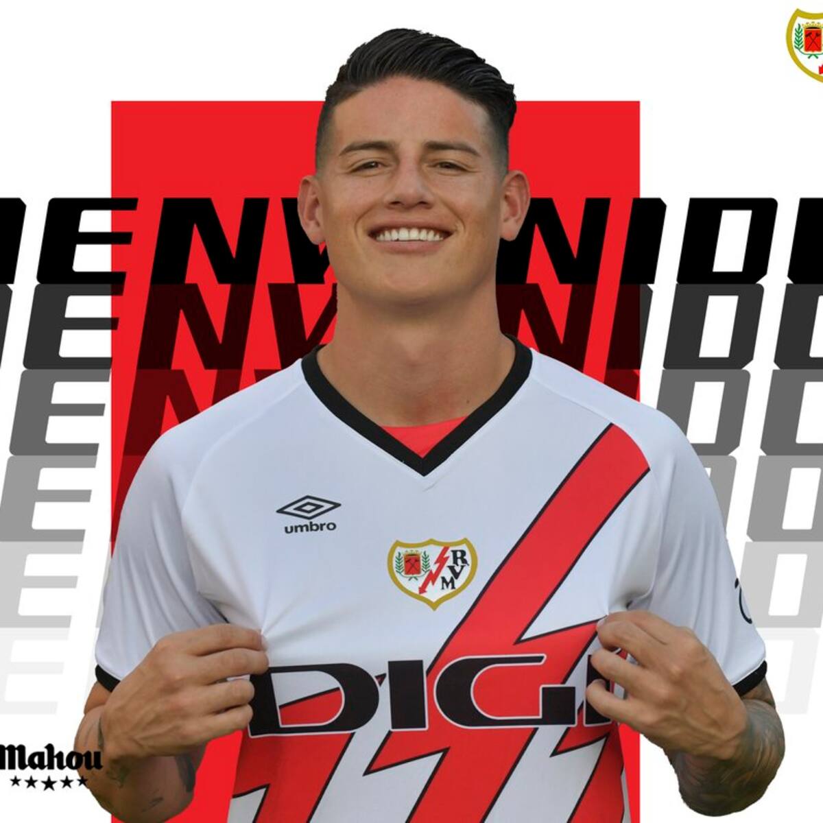 James Rodríguez ya tiene nuevo equipo: el Rayo Vallecano presentó al 10 de Colombia