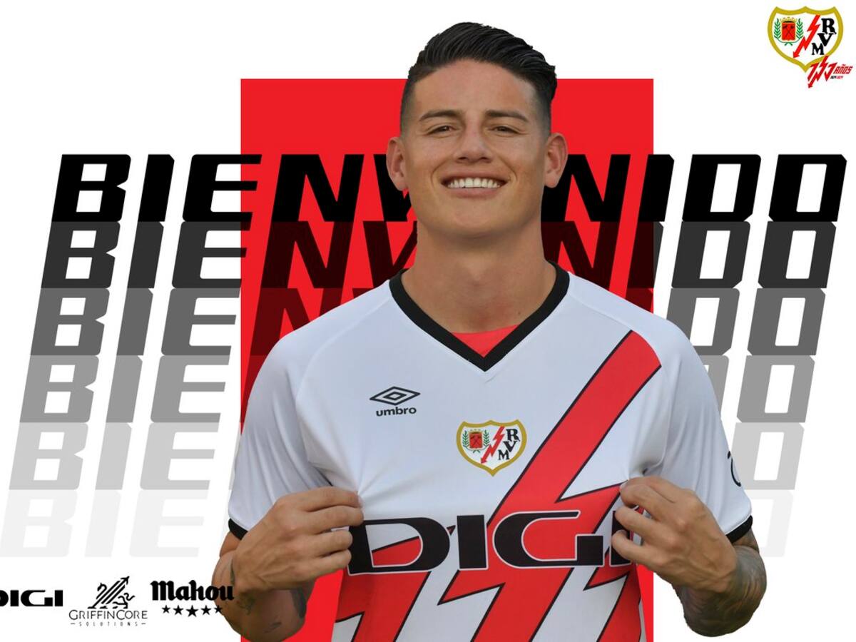 James Rodríguez ya tiene nuevo equipo: el Rayo Vallecano presentó al 10 de Colombia