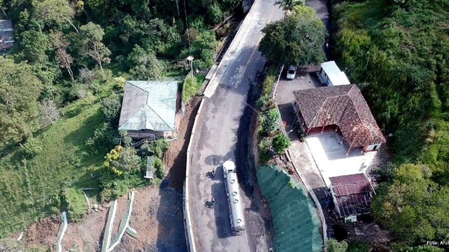 Vía Popayán – Mojarras. Foto: Cortesía Invías