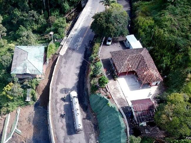 Vía Popayán – Mojarras. Foto: Cortesía Invías