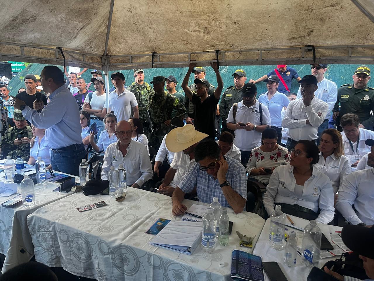 Mesa de negociación minera.