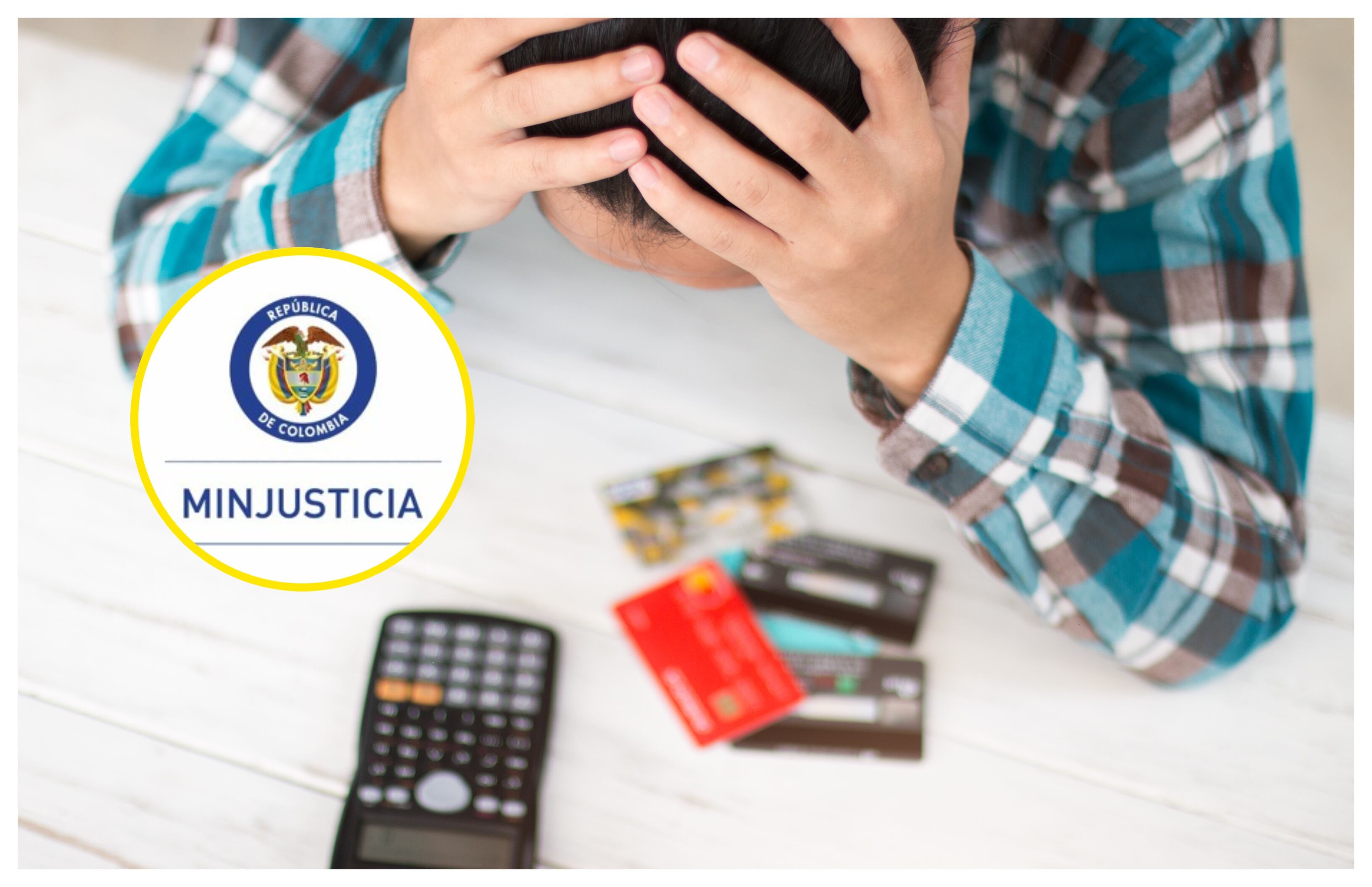 Referencia de deudas. Foto: Ministerio de Justicia de Colombia y Getty Images.