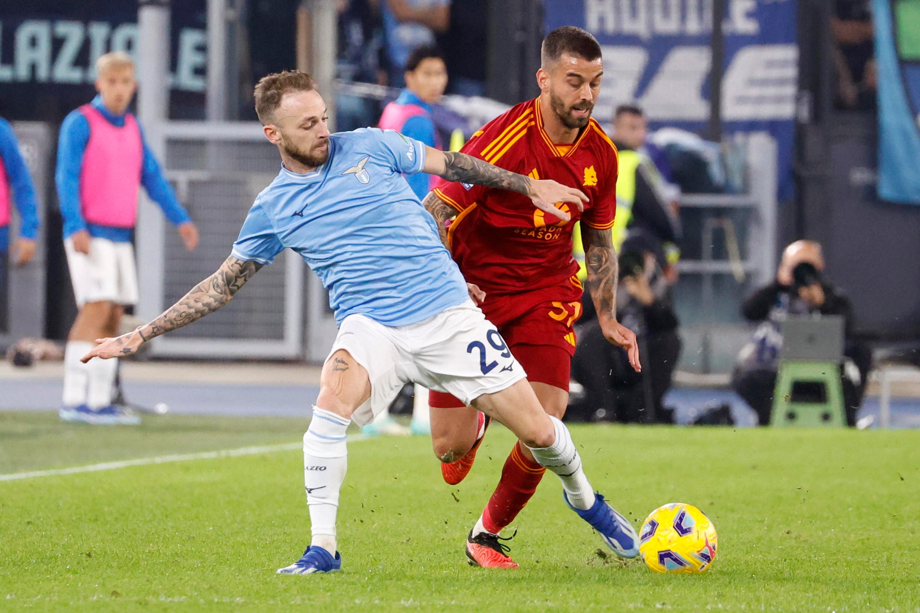 Lazio vs. Roma. 12 de noviembre de 2023. Foto: EFE.