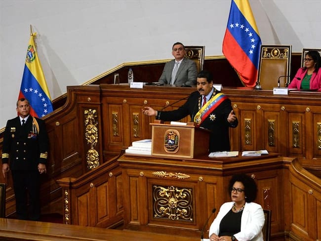 Nicolás Maduro entregó su mensaje anual en el que ponderó el 2017 como un capítulo &quot;heroico&quot; para el país. Foto: Getty Images