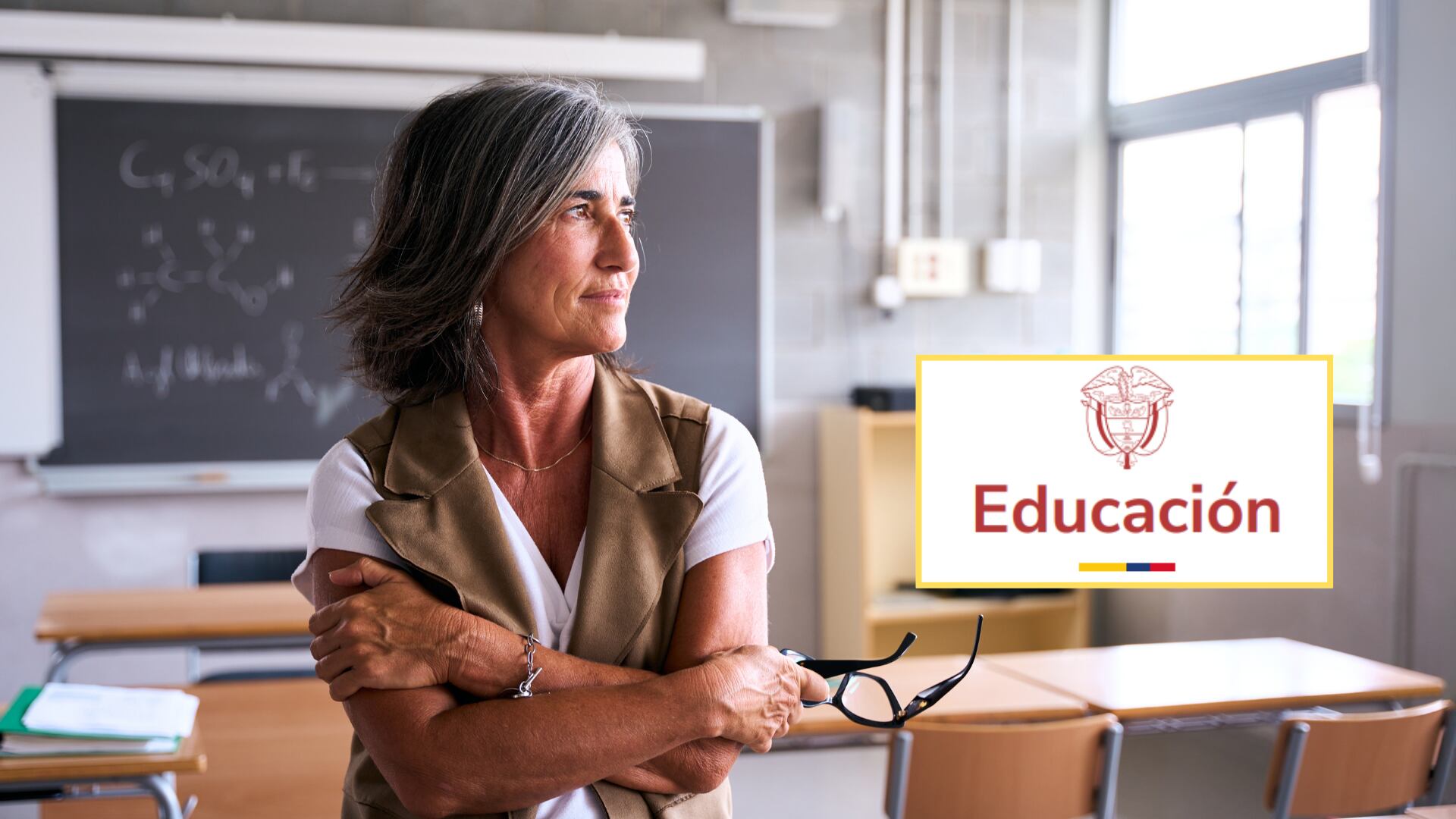 Imagen de referencia, logo Ministerio de Educación. Foto: Getty Images/Ministerio de Educación