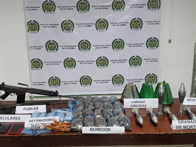 Hallan material de guerra de la disidencia de las Farc en Norte de Santander. Foto: Cortesía