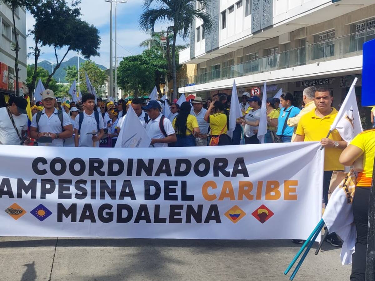 Organizaciones campesinas del Magdalena marcharon en defensa de la Reforma Agraria