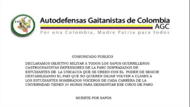 Las amenazas llegaron a los correos electrónicos de algunos dirigentes estudiantiles . Foto: Cortesía