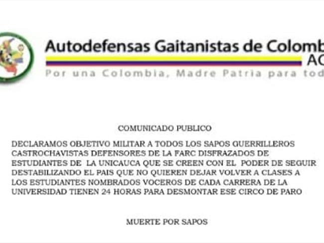 Las amenazas llegaron a los correos electrónicos de algunos dirigentes estudiantiles . Foto: Cortesía