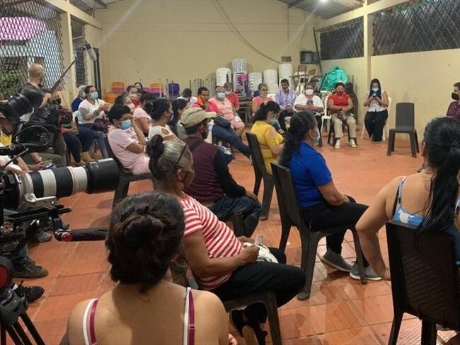 Comisión de la Verdad se reunió con autoridades y víctimas en Mapiripán. Foto: Cortesía Comisión de la Verdad