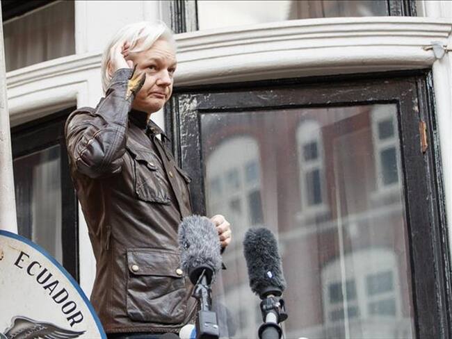 El fundador de Wikileaks, Julian Assange, está asilado desde hace cinco años en la embajada del Ecuador en Londres. Foto: Tolga Akmen - Agencia Anadolu