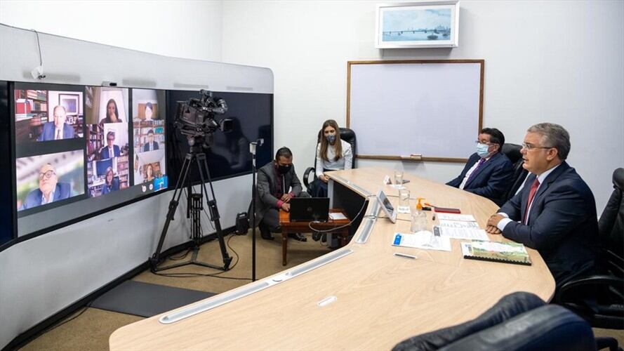 Duque pide proteger orden de vacunas ante eventuales tutelas. Foto: Presidencia de la República