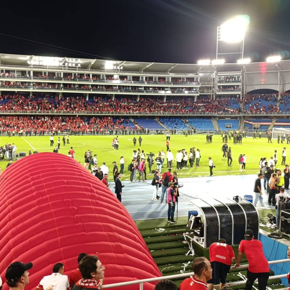 Videos: Partido de Nacional vs. América por final de la Copa fue suspendido por disturbios