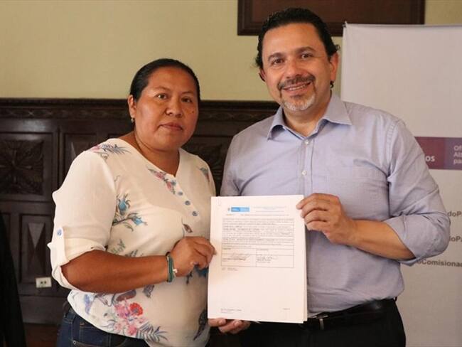 Miguel Ceballos adelanta una agenda permanente en Cauca, por solicitud del presidente Iván Duque . Foto: Comisionado de Paz